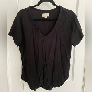 Cloth & Stone Black V-Neck T-Shirt